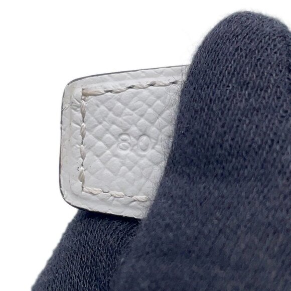 HERMES Reversible Belt Cor Baroque Size 31.5" Epsom/Swift Leather Etoupe/Gri - Picture 11 of 15